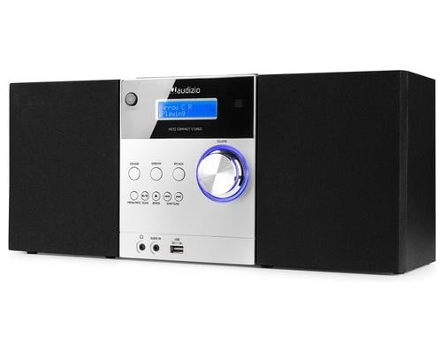 Audizio MetzAl DAB+/FM Radio mit BT u. CD, aluminium