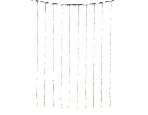Konstsmide LED Lichtervorhang 120 Sterne 120 bernsteinfarbene LED, USB, IP20