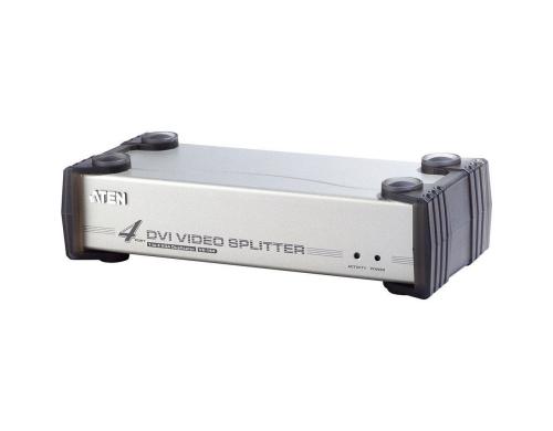 Aten VS164: 4Port DVI Splitter Aktiv verstärkt, DVI-I (analog/digital)