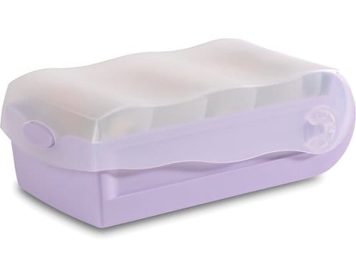 HAN Karteibox Croco A7 5 Stützen, 100 Karten, pastell lila