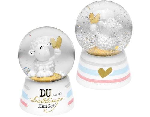 Sheepworld Schneekugel Lieblingsmensch 4.5 x 6.5 cm, 1 Stück