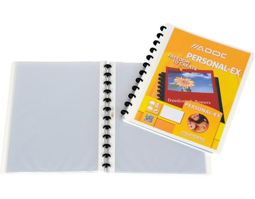 Adoc Sichtbuch Personal-Ex A4, 30 Taschen, weiss