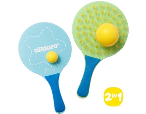 2 in 1 Beachtennis-Set inkl. Schläger 8 cm