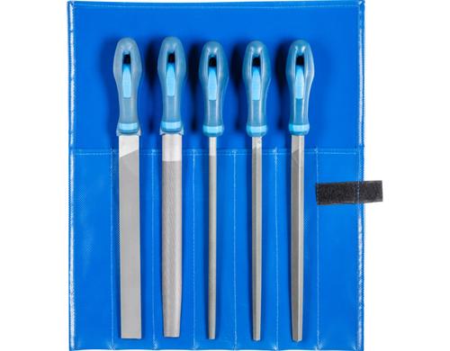 PFERD Werkstattfeilen-Set WR 5-tlg.Hieb 2 250mm, in Rolltasche, universell