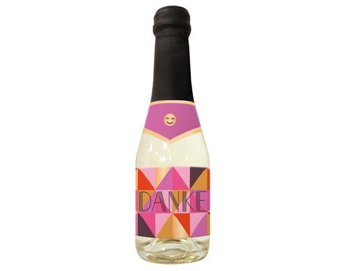 Grafik Werkstatt Secco-Flasche 0,2l Danke