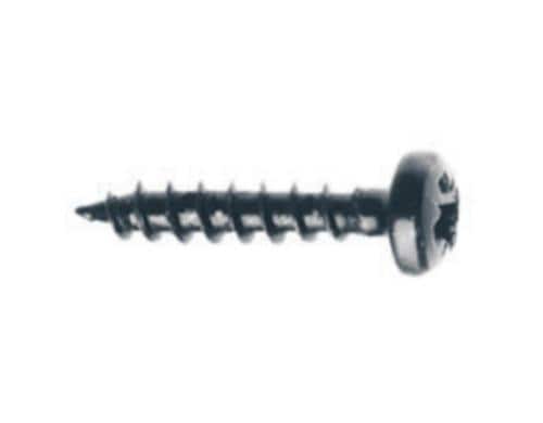 Visaton Holzschrauben 4 x 20 mm 24er-Pack, schwarz, selbstschneidend, 5083