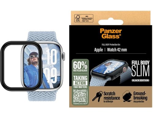 PanzerGlass Full Body Case Slim Black für Apple Watch Series 10 42mm