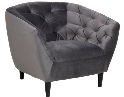 AC Design Sessel Ria Dunkelgrau, 97x84x78 cm