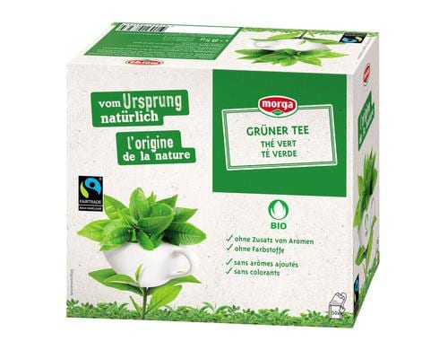 Morga Bio Fairtrade  Grüner Tee 50 Beutel