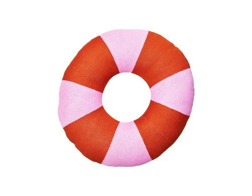 ChicMic Knitted Cotton Pillow Donut D:50cm, Strawberry