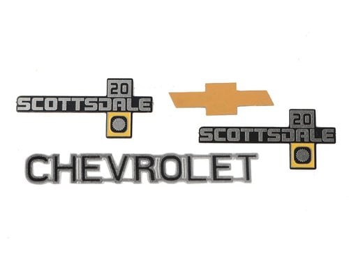 RC4WD Metal Emblem Set K20 Chevrolet Scottsdale