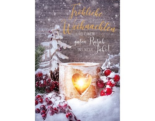 ABC Weihnachtskarten-Set Format A6, 105 x 148 mm, 5 Stück