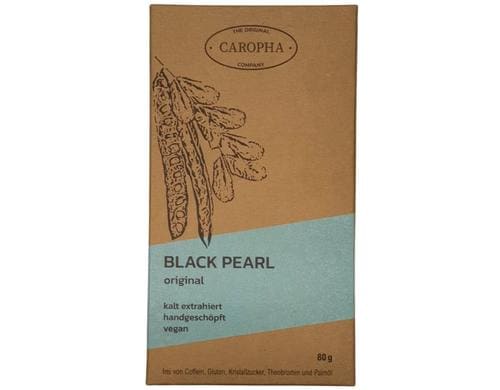 Caropha Black Pearl original 80g Diabetikerfreundlich, Aus Johannisbrot,