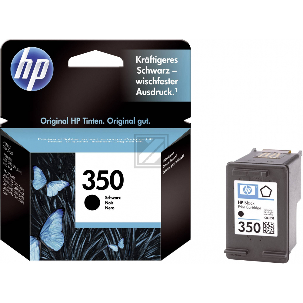 HP Tinte Nr. 350 - Black (CB335EE) 4.5 ml, Seitenkapazität ~ 200 Seiten