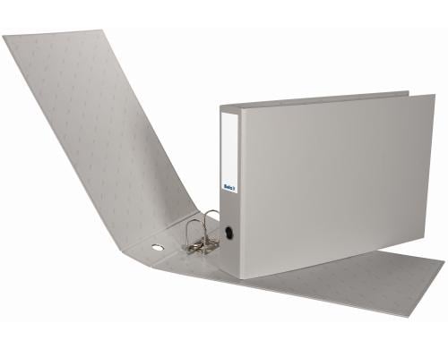 Biella Ordner Strong A3 quer 8 cm Farbe Grau, mit Strong-Mechanik