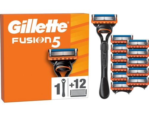 Gillette Fusion5 Klingen 12er & Handstück 12 Stück