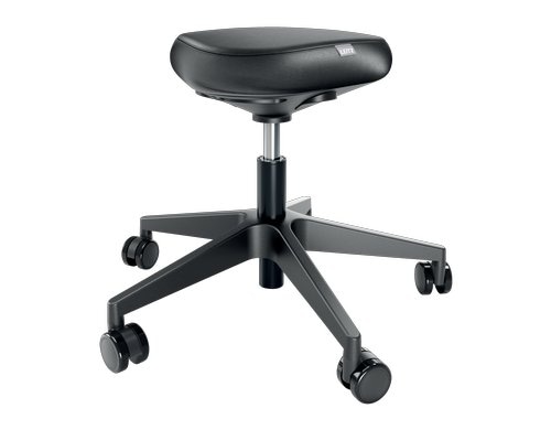 Leitz Ergonomischer Sitzhocker schwarz, mit Rollen, Balance Komfortsitz