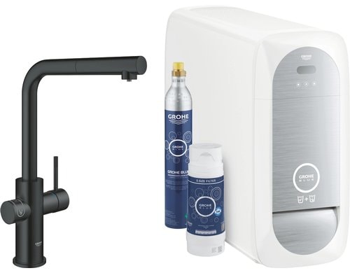 GROHE Blue Home Con. L-Ausl hzb.Mouss EU Velvet Black