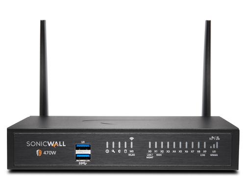 SonicWALL TZ-470W TotalSecure Essential wireless Appliance, w/EPSS, 1yr