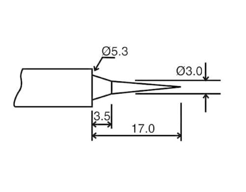 Velleman BITC10N2 Ersatzspitze für LAB1 und VTSSC40N