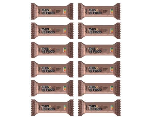 YFood High-Protein Riegel 12 x 60g Brownie & Roasted Nuts 12 Stück