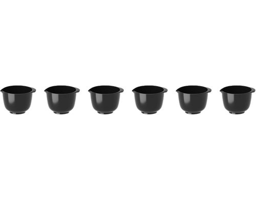 Rosti Eierbecher MiniBowl Margareth,6er Set Black, 5.2x4.5x3.5 cm, 25ml, ABS