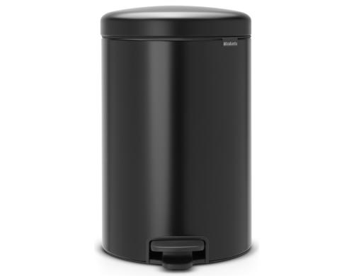 Brabantia NewIcon Treteimer 20 Liter Matt Black, Inhalt 20 Liter