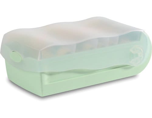 HAN Karteibox Croco A8 5 Stützen, 100 Karten, grün