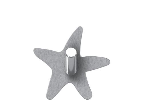 Kleine Wolke Wandklebehaken Star 2 Stück, 6.5x6.5cm, Edelstahl