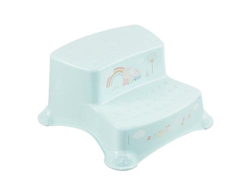 keeeper 2-Stufen Schemel mit Anti-Rutsch Peppa Pig, türkis