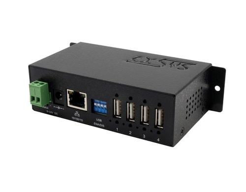 EXSYS EX-6003HMVS-POE, IP USB2.0 Server PoE, 4x USB 2.0, 15KV ESD, Metallgehäuse