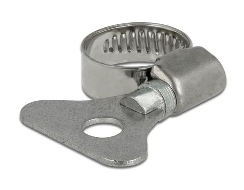 Delock Schlauchschellen 13-19mm, 10 Stück mit Flügelmutter, Metall