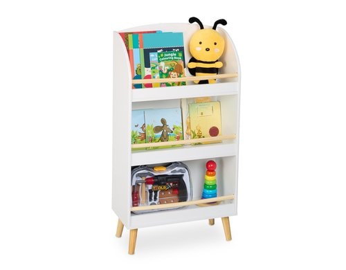 relaxdays Bücherregal für Kinder MDF, Kiefernholz, China