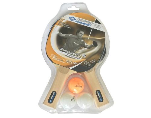 DONIC Schildkröt Appelgren 300 Set 2x Schläger, 3x Bälle