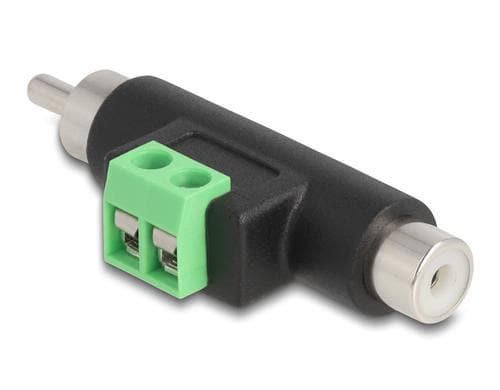 Delock Cinch Stecker und Cinch Buchse zu Terminalblock Adapter