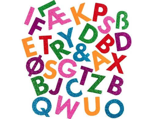 Creativ Company Moosgummi Stanzteile Buchstaben, 110 Stück
