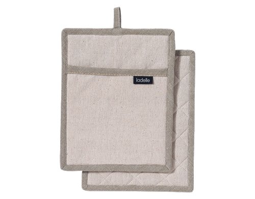 LADELLE Topflappen Eco Recycled natural 19x24 cm 2 Stk.