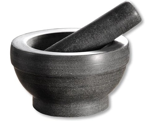 Kesper Mörser mit Stössel Granit, Ø 16 cm, H: 8,5 cm