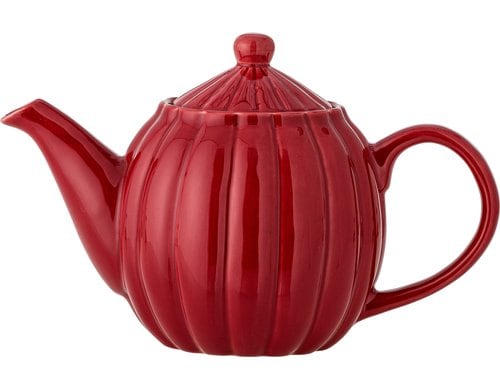 Bloomingville Teekanne Latina, Rot 13x17 cm (DxH), Steingut