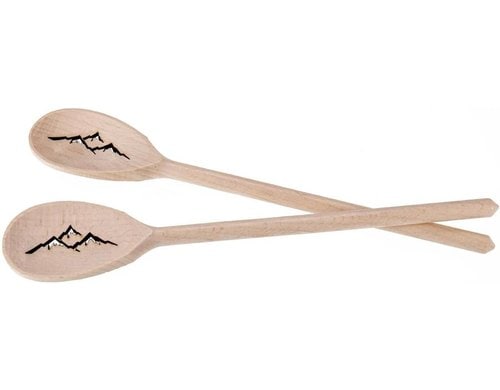 creanorm Kochlöffel Berge, 30 cm Berge Laserschnitt