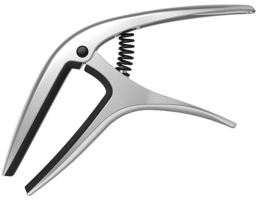 Ernie Ball, 9601, Kapodaster, Silver für E-& Akustikgitarren, Axis Capo