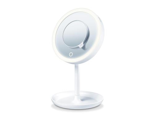 Beurer Kosmetikspiegel beleuchtet BS45 Touch Sensor auf Spiegelfläche