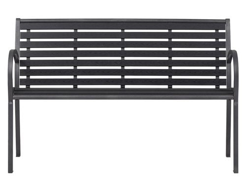 Gartenbank KARLA 124x60x79cm - Schwarz