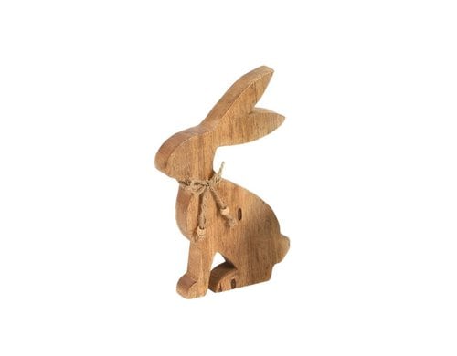 Chalet Hase Robin Holz natur L 16x3x23cm