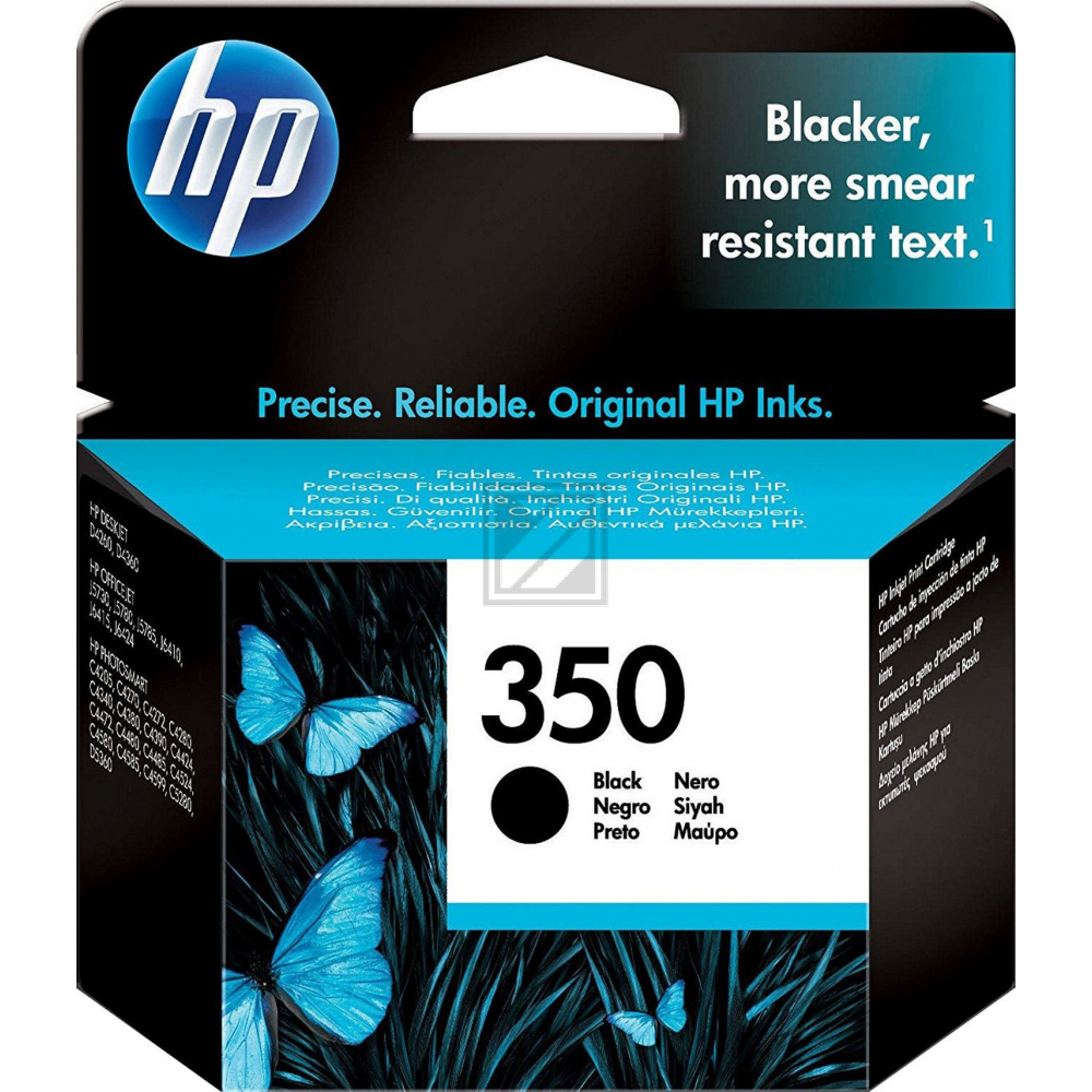 HP Tinte Nr. 350 - Black (CB335EE) 4.5 ml, Seitenkapazität ~ 200 Seiten