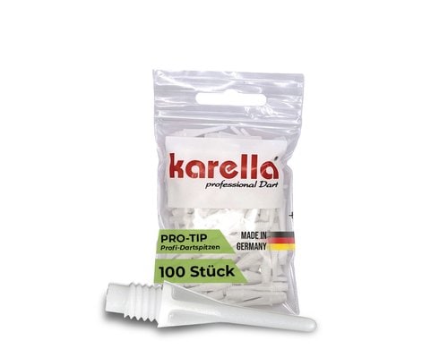 Karella Softspitzen PRO-TIP 100 Stk. weiss, 2BA Gewinde (4.7mm)