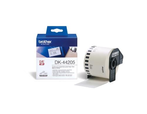 Brother Etiketten zu Labelprinter Papier Endlos, 62 mm x 30.48 m, Papier weiss