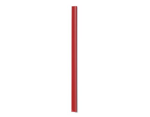 Durable Klemmschiene 6 mm rot, 50 Stück