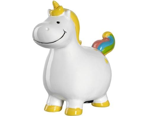 Leonardo Bambini Sparkasse Einhorn 1 Stück, 13x9x9 cm