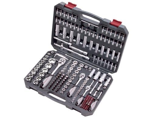 Kraftwerk Steckschlüsselsatz 1/4+3/8+1/2 200-teilig